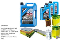 MANN Inspektionspaket 8 L LIQUI MOLY Longtime High Tech 5W-30 für VW Seat Sharan