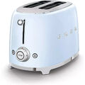 Smeg TSF01PBEU 50`s RETRO STYLE 2-SCHLITZ-TOASTER KOMPAKT, PASTELLBLAU