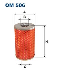 Ölfilter FILTRON OM 506 Filtereinsatz für PUCH MERCEDES MODELL T2 KLASSE W111 T1