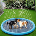Hundepool Planschbecken Hundebad Schwimmbecken Wasserbecken mit Sprinkler 100 cm