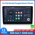 2+32G Carplay Autoradio Für Fiat Ducato Peugeot Boxer Citroen Android13 GPS NAVI