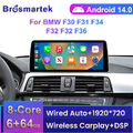 12.3" Android 14 Autoradio CarPlay 64G GPS Navi für BMW F30 F31 F33 F36 NBT EVO