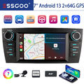 7" Carplay Autoradio Android 13 GPS Nav RDS DAB+ 64G Für BMW 3er E90 E91 E92 E93