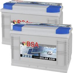 2x Solarbatterie 120AH 12V AGM GEL Batterie Wohnmobil Boot 120Ah 24V 240Ah 12V