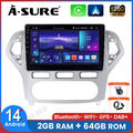 DAB+ Android 14 Autoradio GPS Wireless CarPlay 64G Für Ford Mondeo MK4 2007-2010