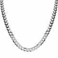 Collier Silber massiv 925 Sterlingsilber Panzerkette Silberkette Herren breit