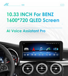 für Mercedes-Benz C W205 X253 10,33" 8Kern Android 12 Autoradio 8G+128GB GPS Nav