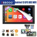 32G Android 13 Carplay Autoradio 2 DIN 7 Zoll Bluetooth GPS NAV WiFi RDS USB KAM