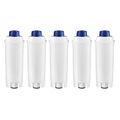 5x  Wasserfilter für DeLonghi ECAM 28.466.M 28.466.MB 650.55.MS 656.75.MS