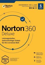 NORTON 360 DELUXE 2024 5 Geräte / 1 Jahr inkl. 50GB, KEIN ABO, Download
