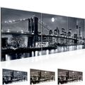 Wandbilder Set New York City Moderne Bilder XXL Wohnzimmer  Stadt Skyline