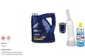 4L MANNOL Motoröl Energy 5W-30 API SL/CF inkl. Additiv Auslaufschlauch Reiniger
