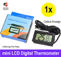 mini LCD Thermometer Temperaturanzeige Messgerät Temperatur mit Fühler NEU OVP