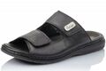 Rieker Herren Pantolette Schwarz Leder Schuhe 25590-00