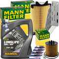 MANN INSPEKTIONSPAKET+5L MANNOL 504 5W-30 ÖL passend für VW GOLF 5 AUDI 1.4 TSI