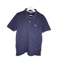 GANT Herren Poloshirt Polohemd Gr. L Marineblau Navy Baumwolle Kurzarm Oberteil