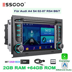 Für Audi A4 S4 RS4 B6 B7 B8 SEAT EXEO DAB+ 64G Android 13 Carplay Autoradio Navi