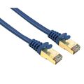 Hama 0,25m Cat5e GOLD Patch-Kabel Netzwerk-Kabel Cat. 5e 5 Lan-Kabel DSL STP FTP