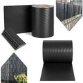 Anthrazit PVC Sichtschutz Streifen Folie Doppelstabmatten für Balkon Gartenzaun