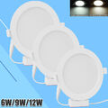 3W/6W/15/18W/24W LED Panel Leuchte Lampe Deckenlampe Einbau Unterputz Ultraslim