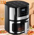 7,5L/8L Heißluftfritteuse Fritteuse Heißluft Digitale Edelstahl Air Fryer Backen