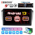 Autoradio Carplay 2+64G Android 13 Auto GPS Nav BT WIFI Für Mazda 3 BK 2003-2009