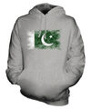 PAKISTAN DISTRESSED FLAGGE UNISEX KAPUZENPULLOVER TOP FUSSBALL PAKISTANISCHES GESCHENK