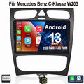 2+64G Für Mercedes Benz C Klasse W203 CLK C209 Kam Carplay Android GPS Autoradio