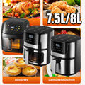 7.5L-8 L Heißluftfritteuse Fritteusen Friteuse Airfryer Backofen Fritteuse Grill