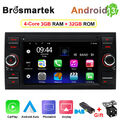 DAB+ Android 13 Autoradio CarPlay 32GB mit Kamera Für Ford Focus MK2 Transit MK7