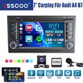 Für Audi A4 S4 RS4 8E 8F B6 B7 Carplay Android 13 2+32G Autoradio GPS Nav RDS FM