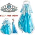 Elsa Mädchen Prinzessin Kleid Kostüm Cosplay Party Outfit Kind Weihnachten