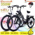 E Bike Pedelec 26Zoll Elektrofahrrad 350W 20AH Battery Citybike für Damen/Herren