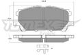 TOMEX Brakes Bremsbelagsatz, Scheibenbremse TX 17-63 für LEXUS