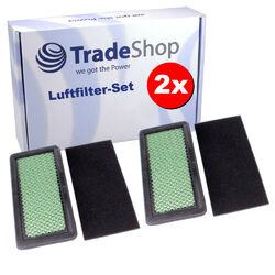 2x Luftfilter-Set Hauptfilter Vorfilter für Honda Rasentraktor Rasenmäher Motor