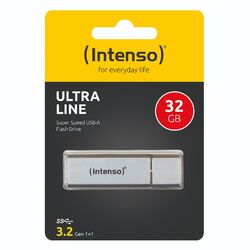 Intenso Ultra Line 32 GB USB 3.2 Stick 32GB UltraLine silber 3531480 alu