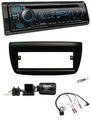 Kenwood Bluetooth USB CD Lenkrad DAB Autoradio für Fiat Doblo 2012-2015 schwarz