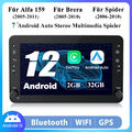 Für Alfa Romeo Brera Spider 159 Sportwagon Carplay Schwarz SWC 7"Autoradio 2+32G