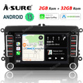 2+32GB Android 13 Autoradio Carplay GPS Navi Für VW GOLF 5 6 Touran Tiguan Jetta