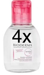 4x Bioderma Sensibio H2O Mizellenwasser Gesicht je 100 ml = 400 ml PZN 09766614