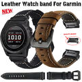 Für Garmin Fenix 8 7 7X 6 6X 5 5X Plus 3 Tactix Epix Pro Quick Fit Leder Armband