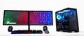 Gaming PC Bundle RGB Cube Glas 2x23" i7-6700 1TB SSD 32GB DDR4 RTX 3050 Wifi