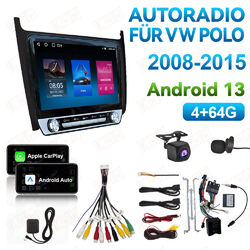 Für VW Polo 6R 6C 9N 2008-2015 Autoradio GPS Navi Android 13 Carplay 4+64GB 