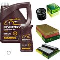 MANN Inspektionspaket 6 L MANNOL Energy Premium 5W-30 für KIA Rio Kombi 1.5 16V