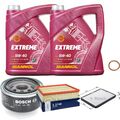 BOSCH Inspektionspaket 10 L MANNOL Extreme 5W-40 für VW LT 28-46 II Kasten 2.8