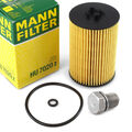 MANN FILTER Ölfilter mit Ölablassschraube für AUDI A3 A4 SEAT Leon VW Golf SKODA