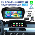 8.8" DAB+ Autoradio Android 13 4+64G Carplay GPS RDS Für BMW E90 E91 E60 E61 CCC