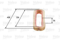 Luftfilter Filtereinsatz 585667 VALEO für MERCEDES-BENZ 190 124 Stufenheck