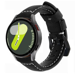 Echte Leder Armband Für Für Samsung Galaxy Watch 7 FE 6 5 4 3 Classic 20mm 22mm