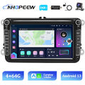 DAB+8Core 4+64G Android 13 Carplay Autoradio GPS Navi für VW Golf EOS Seat Skoda